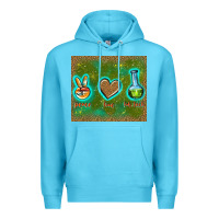 Ocean Blue peace love lab tech Premium Hoodie - TumblerDesignByShophia