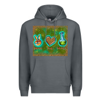 Rock peace love lab tech Premium Hoodie - TumblerDesignByShophia