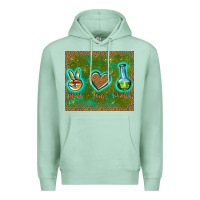 Seafoam peace love lab tech Premium Hoodie - TumblerDesignByShophia