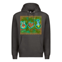 Smoke peace love lab tech Premium Hoodie - TumblerDesignByShophia