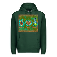 Sports Green peace love lab tech Premium Hoodie - TumblerDesignByShophia