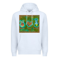 White peace love lab tech Premium Hoodie - TumblerDesignByShophia