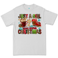 Dove Grey just a girl who loves christmas Premium Tee - FaDigitalArtStudio