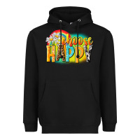 Black Choose happy Heavyweight Hoodie - NancyCooperArtShop