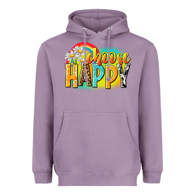 Choose Happy Heavyweight Hoodie by NancyCooperArtShop | Teevron