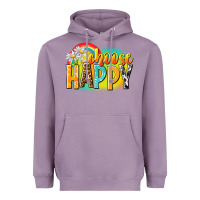Lavender Choose happy Heavyweight Hoodie - NancyCooperArtShop