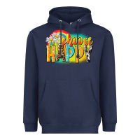 Navy Choose happy Heavyweight Hoodie - NancyCooperArtShop