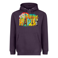 Plum Choose happy Heavyweight Hoodie - NancyCooperArtShop