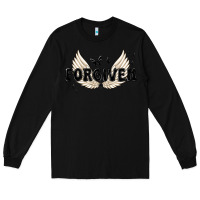 Black forgiven christian angel wings Long Sleeve Tee - MaliasSmallBusiness