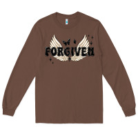 Chestnut forgiven christian angel wings Long Sleeve Tee - MaliasSmallBusiness