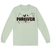 Matcha forgiven christian angel wings Long Sleeve Tee - MaliasSmallBusiness