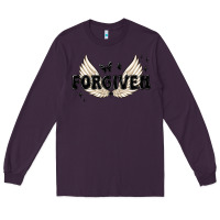 Plum forgiven christian angel wings Long Sleeve Tee - MaliasSmallBusiness
