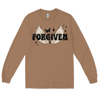 Toasted Coconut forgiven christian angel wings Long Sleeve Tee - MaliasSmallBusiness