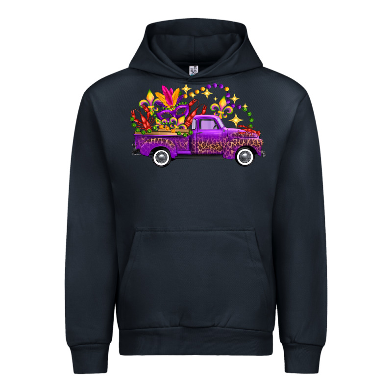 Mardi Gras Leopard Truck Urban Hoodie by FaDigitalArtStudio | Teevron