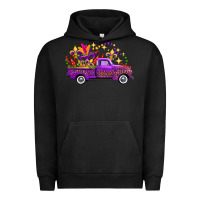 Pigment Black Mardi Gras Leopard Truck Urban Hoodie - FaDigitalArtStudio