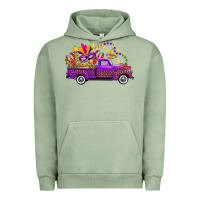 Pigment Oil Green Mardi Gras Leopard Truck Urban Hoodie - FaDigitalArtStudio