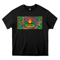 Black life is better around the campfire license plate Heavy Core Tee - BarkalooDesign