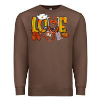 Chestnut Thanksgiving love Nurse Premium Sweatshirt - NancyCooperArtShop