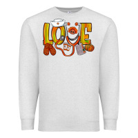 Oatmeal Heather Thanksgiving love Nurse Premium Sweatshirt - NancyCooperArtShop
