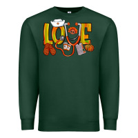 Sports Green Thanksgiving love Nurse Premium Sweatshirt - NancyCooperArtShop