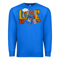 Thanksgiving Love Nurse Premium Sweatshirt | Teevron