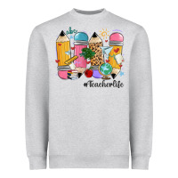 Teacher Life Pencils Heavyweight Sweatshirt | Teevron