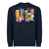 Navy teacher life pencils Heavyweight Sweatshirt - MaliasSmallBusiness