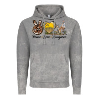Cloud Rock Peace Love Kangaroo Vintage Hoodie - LillyAllenDesigns