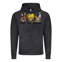Vintage Arctic Peace Love Kangaroo Vintage Hoodie - LillyAllenDesigns