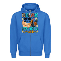 True Royal relax we're all crazy it's not a competition Zipper Hoodie - Artiststas