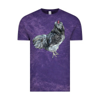 Cloud Purple Ameraucana Rooster Vintage Tee - LillyAllenDesigns