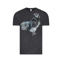 Vintage Black Ameraucana Rooster Vintage Tee - LillyAllenDesigns