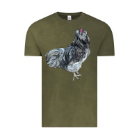 Vintage Olive Ameraucana Rooster Vintage Tee - LillyAllenDesigns