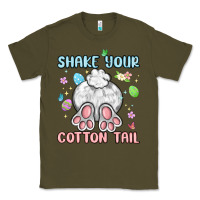 Army Green shake your cotton tail Classic Tee - MaliasSmallBusiness
