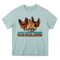 Arona crazychickens Heavy Core Tee - CowhideDigitalArt