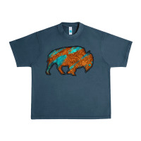 Midnight Navy bison Urban Heavy Tee - Jasminsmagicworld