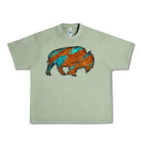 Oil Green bison Urban Heavy Tee - Jasminsmagicworld