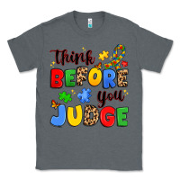 Charcoal Heather think before you judge Classic Tee - JahusDesignShop