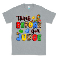 Heather Grey think before you judge Classic Tee - JahusDesignShop