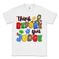 White think before you judge Classic Tee - JahusDesignShop