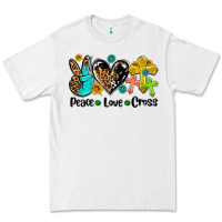 White peace love cross Premium Tee - AdoDesignShop