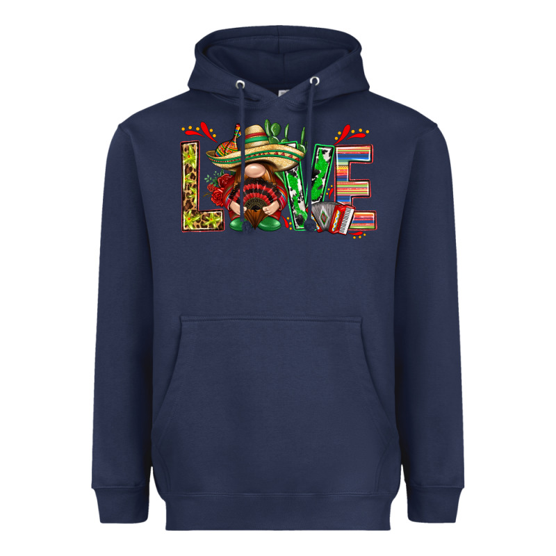 Mexico Love With Gnome Heavyweight Hoodie by NancyCooperArtShop | Teevron