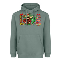 Sage Mexico love with gnome Heavyweight Hoodie - NancyCooperArtShop