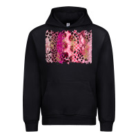 Black breast cancer brushstroke Urban Hoodie - FaDigitalArtStudio