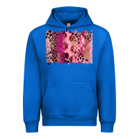 Cobalt breast cancer brushstroke Urban Hoodie - FaDigitalArtStudio