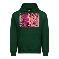 Forest Green breast cancer brushstroke Urban Hoodie - FaDigitalArtStudio