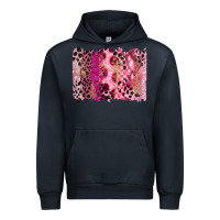 Navy breast cancer brushstroke Urban Hoodie - FaDigitalArtStudio
