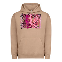 Pigment Burro breast cancer brushstroke Urban Hoodie - FaDigitalArtStudio