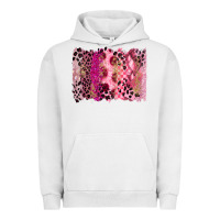 Pigment Lunar Rock breast cancer brushstroke Urban Hoodie - FaDigitalArtStudio