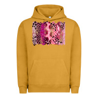 Pigment Peanut Butter breast cancer brushstroke Urban Hoodie - FaDigitalArtStudio